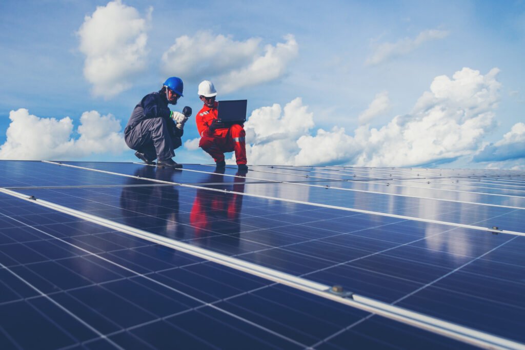 engineers-inspecting-solar-panels.